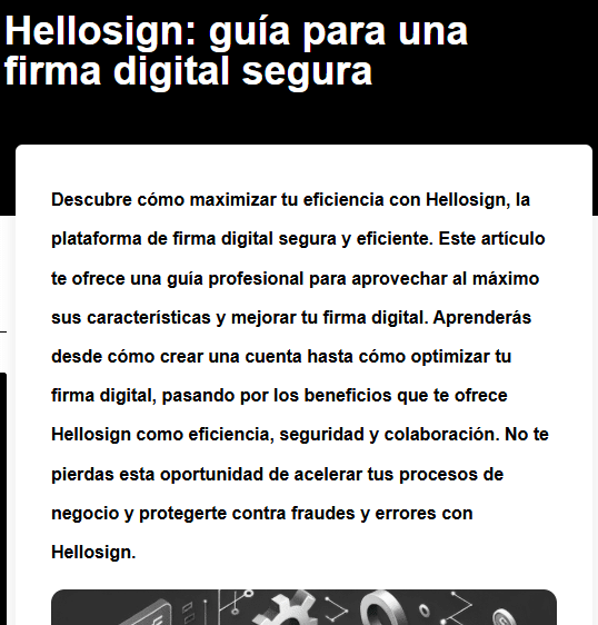 Hellosign: guia para una firma digital completa
