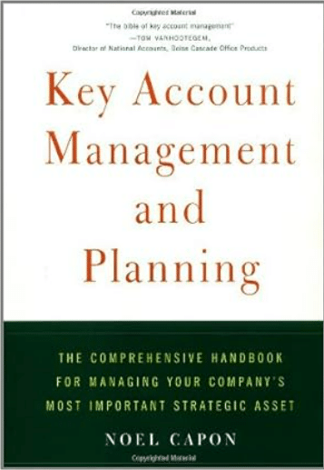 Imagen que muestra la tapa del libro Key Account Management and Planning escrito por Noel Capon.